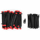 50PCS Drip Irrigation Emitters Adjustable Micro-Bubbler + 50PCS Stake Suppo R5N8