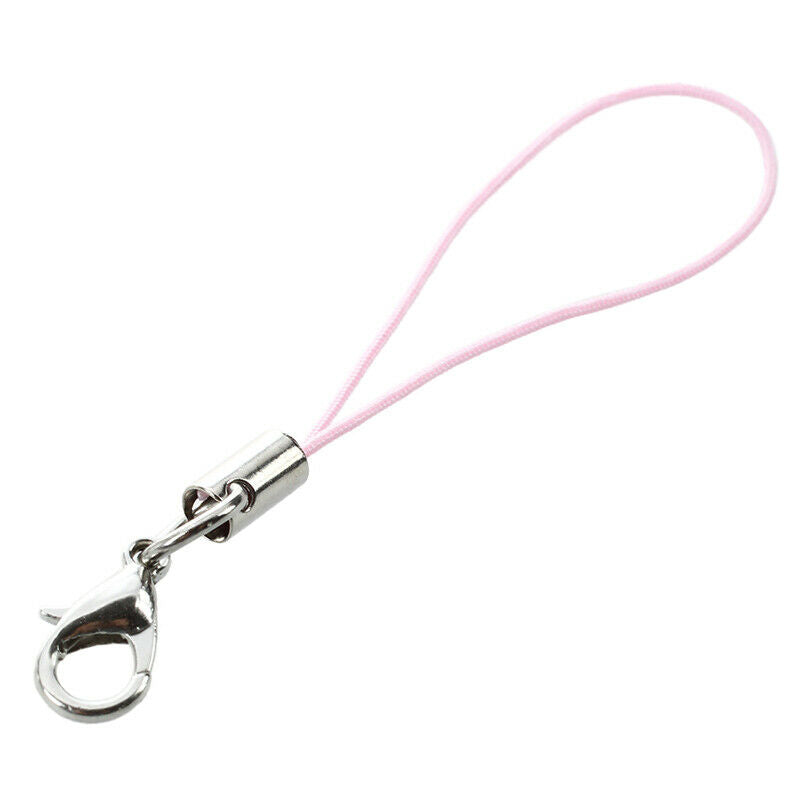 10pcs Pink Mobile Cell Phone cords Strap Lariat Lanyard Lobster Clasp Q9W3