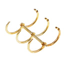 6 Pcs A5 A6 Album Binder Spiral Ring Refillable Loose Leaf Rings Stationery
