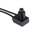 2PCS 12V Waterproof Push Button On-Off Switch With 4" Lead Wire Black ME