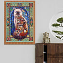 5D DIY Full Drill Diamond Painting Abstract Cat Cross Stitch Embroidery Kit