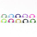 10x Stainless Steel Horseshoe Bar Lip Nose Septum Ear Ring Stud Piercing Wome â„–[