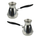 2pcs Turkish Coffee Pot, Cezve, Ibrik, Metal Coffee Pot, Coffee Maker 350ml