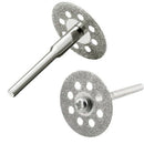 2X(20Pcs 22Mm Diamond Cutting Wheel Off Discs With 4 Pcs 3Mm Mandrel For Ro