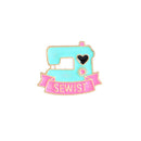 Fashion Sewing Machine Brooch Badges Women Men Shirts Jacket Pins (Style 4) A