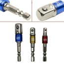 3Pcs Hex Drill Bit Socket Adapter 1/4" 3/8" 1/2" Drive Electric Impact Driver AS