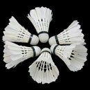 6Pcs White Goose Feather Badminton Shuttlecocks Outdoor Ball Game Traini RVY