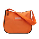 Women Travel Handbags Tote Ladies Nylon Shoulder Zip Shopping Bag (Orange)
