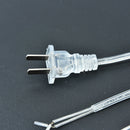 1.8m on off switch power cord for led lamp us plug transparent extension cableOZ