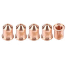 5pcs/set Copper Tellurium Plasma Cutting Tips Nozzles 220990 Consumables