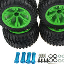 4PCS High Grip Tire & Hub Extension Adapter for WLtoys 144001 124019 RC Car