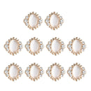 10pcs Flatback Crystal Rhinestone Flat Back Embellishments DIY Buttons 20mm