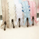 10 x Nylon Mixed Color Lace Edge Zipper Puller DIY Craft Zip Tailor Sewing Tool