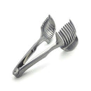 Stainless Steel Tomato Slicer Lemon Cutter Handheld Fruit Tongs Onion Slic FQM