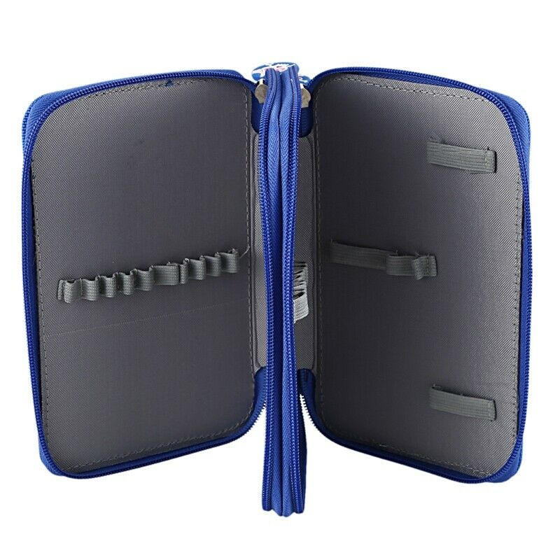 High Capacity Holder Stationary Pencil Case Pen Box Storage Bag New, 2 Laye U7U5