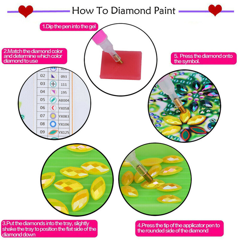 5D DIY Special Shaped Diamond Painting Owl Cross Stitch Mosaic Kit (R114)