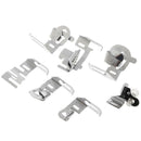 7Pcs Sewing Hemmer Foot Domestic Cloth Strip Rolled Hem Presser Foot Set