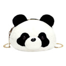 Cute Plush Panda Shoulder Bags Women Girls Chain Zipper Messenger Clutch