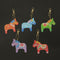 5X Crystal Rhinestone Horse Pendant Car Keyring Bag Keychain Key Ring Chain Gift