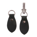 1 Pair PU Leather Horn Toggle Buttons Sew on Buckle with Metal Hooks Duffle