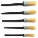 Natural Boar Hair Detail Brush (Set Of 5),Premium Detail Brushes For Engine