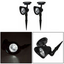 2X Solar Spot Light Outdoor Garden Lawn Landscape LED Spotlight Path Lamp MMI
