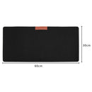 Office Computer Desk Table Keyboard Mouse Pad Felt Laptop Mat 60x30cm Black A