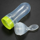 Baby Squeezing Feeding Bottle Silicone Training Rice Spoon Infant Cereal Fo D4Q8