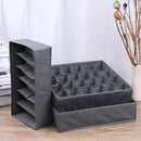 3 In 1 Bamboo Storage Box Container Drawer Divider Lidded Closet Box Ties  OZ