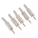 10x Replacement 2.5mm Stereo TRS Male Plug Audio Jack Connector