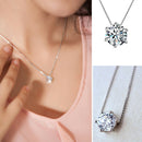 Fashion Simple Crystal Necklace Invisible Line Zircon Clavicle Pendant Chain Hot