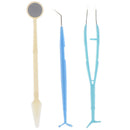 3pcs/set Dental Tool Hygiene Tooth Examination Tools Dentist Teeth Clean Mou_
