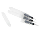 3Pcs Refillable Water Coloring Brush Pen + Aluminium Mixing Paint Palette Tray