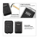 Wall-Mounted Outdoor Key Storage Lock Box 4-Digit Combination Password Key  Q7A5