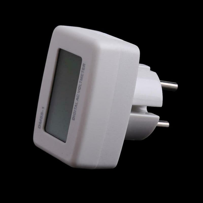 Blue LCD Volt Meter AC 80-300V For 110V 120V 220V 230V 240V EU Style Plug A