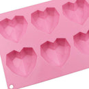 Cake Mold Heart-Shape Silicone Mould for Chocolate Jelly Soap DIY Bakeware