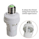 Infrared Body Sensor Lamp Head E27 LED Lampholder Bulb Super Bright Home R6G0