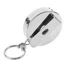 Heavy Duty Metal Chain Retractable Pull Key Ring Belt Clip Steel Id Card Ho  Gw