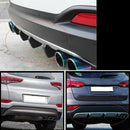 4 Pcs Universal Car Rear Bumper Lip Diffuser Shark Fin Style Car Back Bumpe X3O9