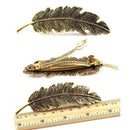 3Pcs Elegant Hair Barrettes Accessories for Lady Feather Design Women Girls