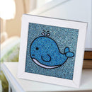 5D DIY Full Drill Special Shaped Diamond Painting Dolphin Cross Stitch Kits