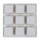 9 Cavity Square Silicone Soap Molds Soap Craft Diy Soap Making Chocolate Mo BX
