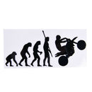 Human Evolution Motorcycle Car Stickers Personalized Vinyl Reflective Decals A3C