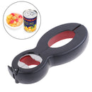 1x Multifunction premium 6-in-1 jar can bottle cap opener lid twist off kitch %o