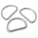 20PCS Metal D Ring Buckles Leather Hand Bag Craft Semi-circular Buckle U4I4 A0N3