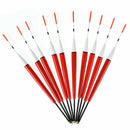 Leo 10Pcs/Lot Paulownia Wood Float Wood Fishing Floats Vertical Buoy Hairta