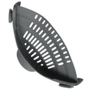 Strainer,Clip On Silicone Colander, Fits all Pots and Bowls-Grey