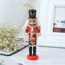 12cm Wooden Nutcracker Puppet Zakka Creative Desktop Decoration Christma JR