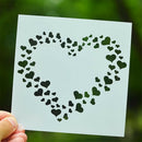 love heart layering stencils scrapbooking album masking painting template too 3c