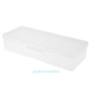 Clear Manicure Storage Box DIY Nail Arts Beads Container Organizer Case Home